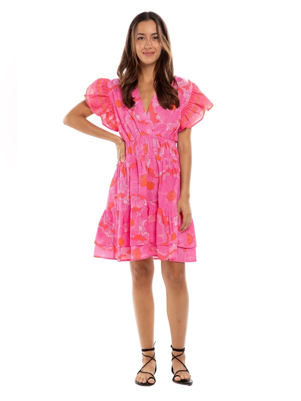 Bindu Milla Dress Fuchsia size Small